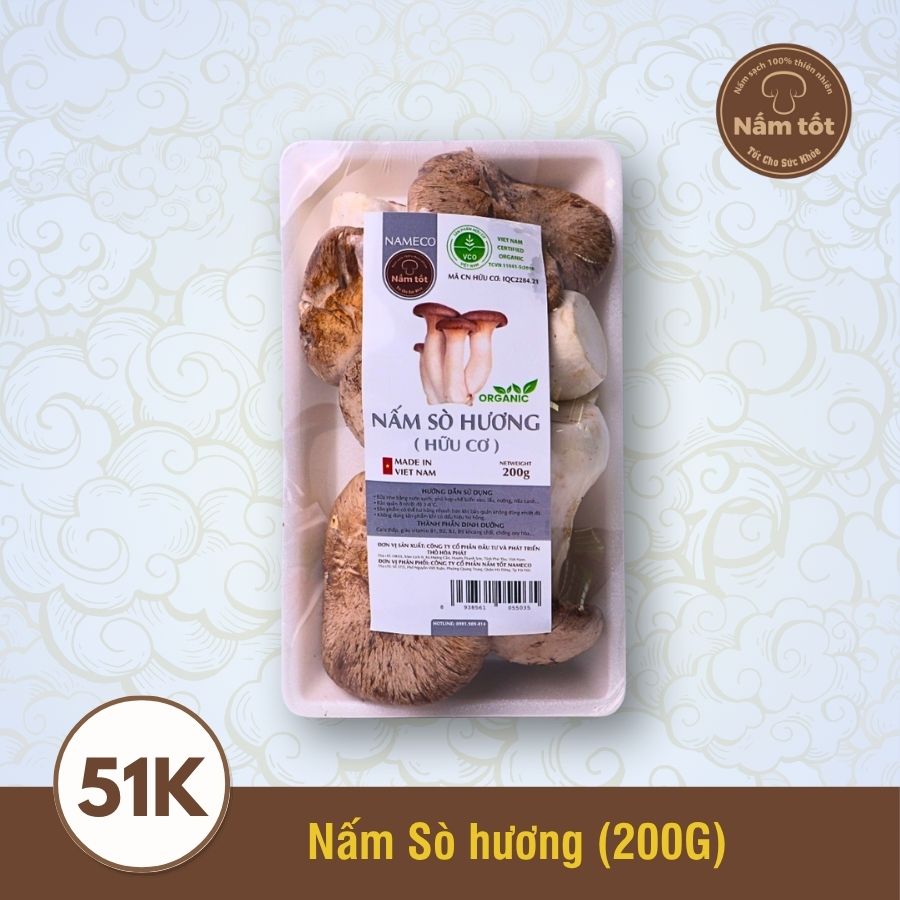 Nấm sò hương Tươi 200gr