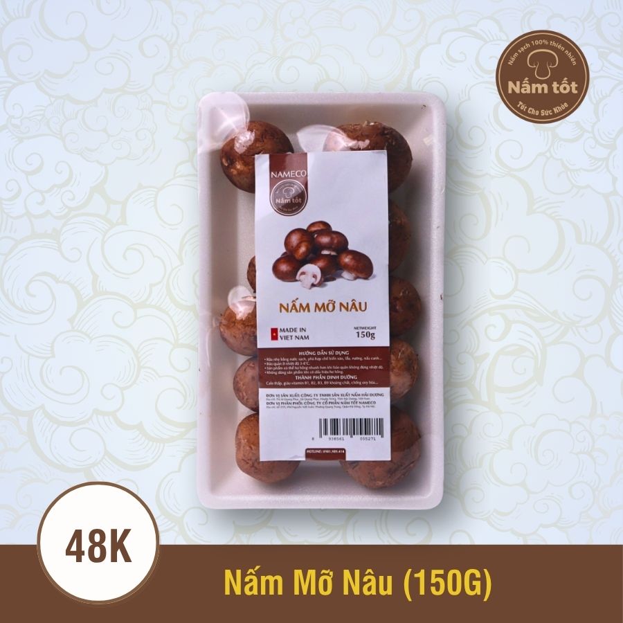 Nấm Mỡ Nâu Tươi 150gram