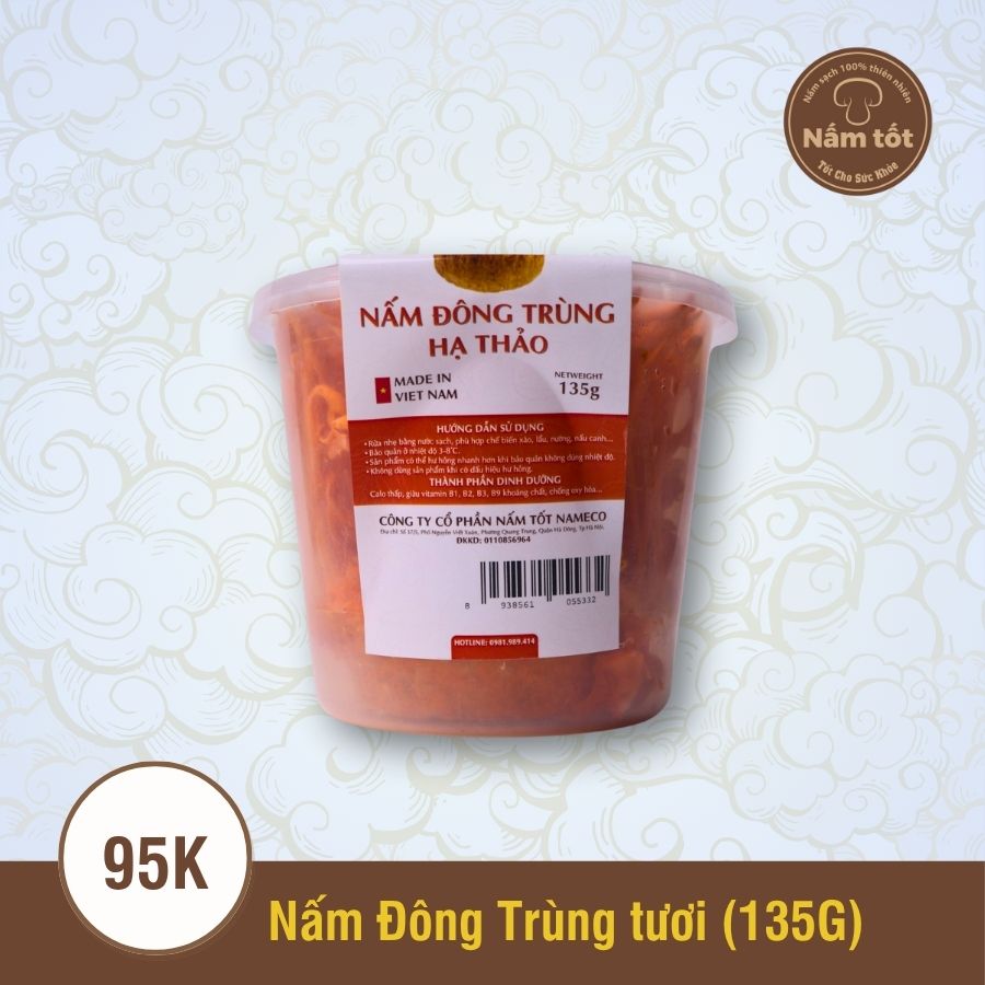 Nấm Đông Trùng Hạ Thảo Tươi 135gram