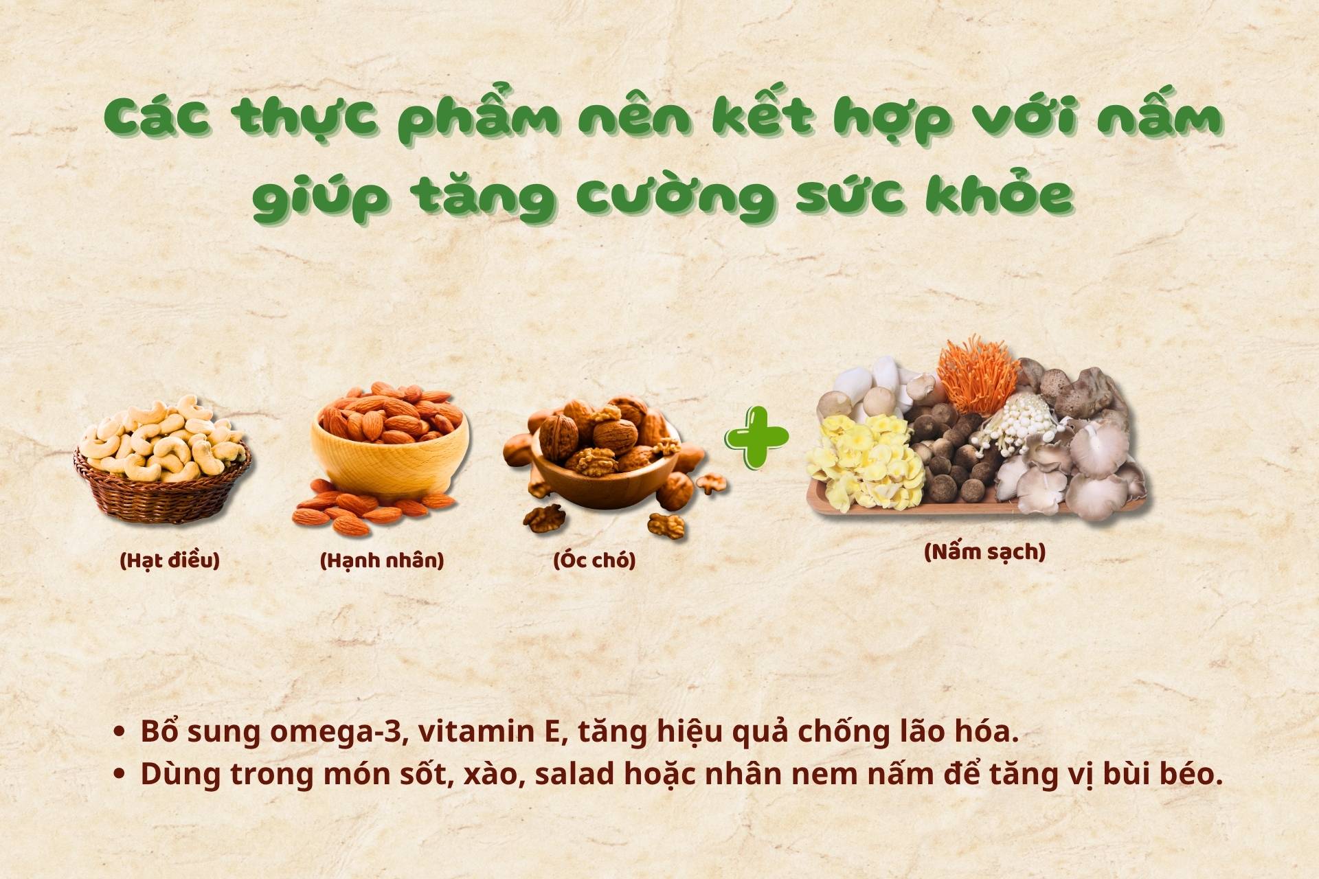 Cách kết hợp thực phẩm với nấm đúng cách để tăng cường sức khỏe 6